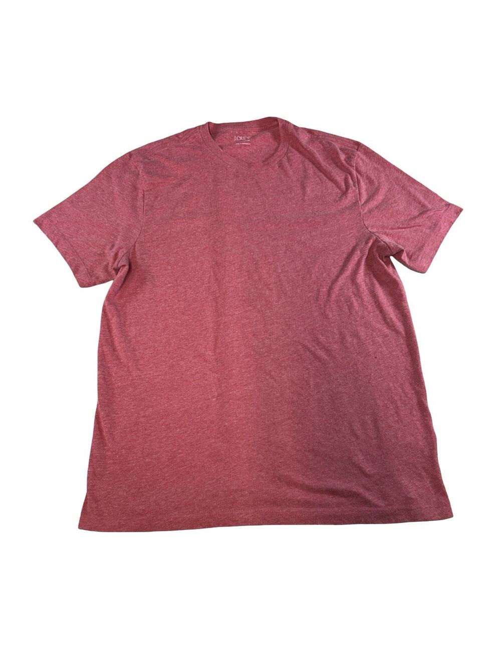 J.Crew Men’s Medium Washed Red Heather Crew Neck T-Shirt